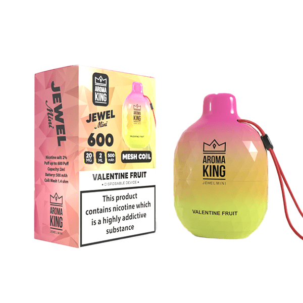 0mg Aroma King Jewel Mini Disposable Vape Device 600 Puffs - Vape Street UK