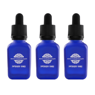 0mg Avant Garde E - liquid Superhero Range Range Glass Shortfill 30ml (Various VG/PG) - Vape Street UK