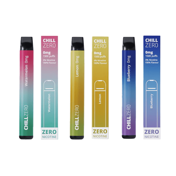 0mg Chill Zero Disposable Vape 1500 Puffs - Vape Street UK