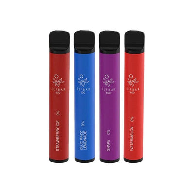 0mg ELF Bar 600 Disposable Vape Pod 600 Puffs - Vape Street UK