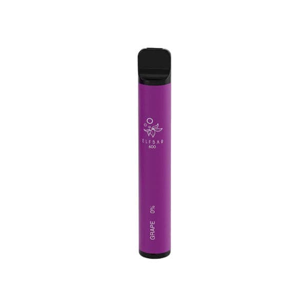 0mg ELF Bar 600 Disposable Vape Pod 600 Puffs - Vape Street UK