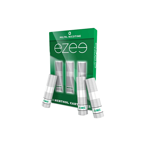 0mg Ezee E - cigarette Cartridges Menthol 1050 Puffs - Vape Street UK