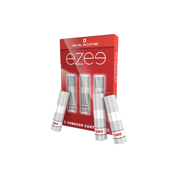 0mg Ezee E - cigarette Cartridges Tobacco 1050 Puffs - Vape Street UK