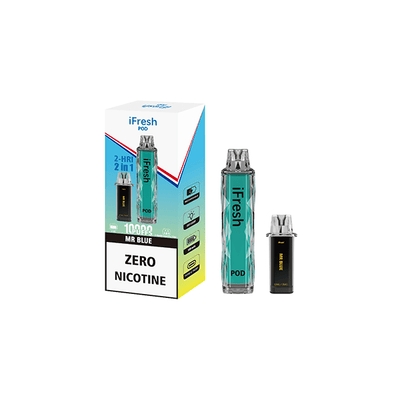 0mg iFresh 10000 Puffs 2in1 Disposable Pod Kit - Vape Street UK