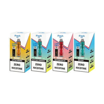 0mg iFresh 10000 Puffs 2in1 Disposable Pod Kit - Vape Street UK