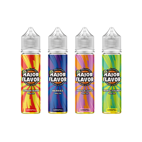 0mg Major Flavor 50ml Longfill (100PG) - Vape Street UK