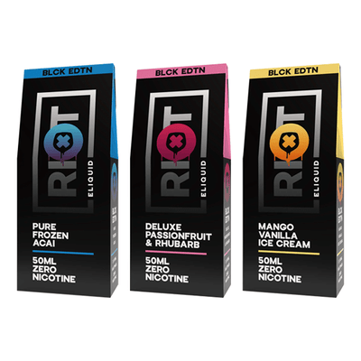 0mg Riot Squad Black Edition V2 2x 50ml Shortfill (70VG/30PG) - Vape Street UK