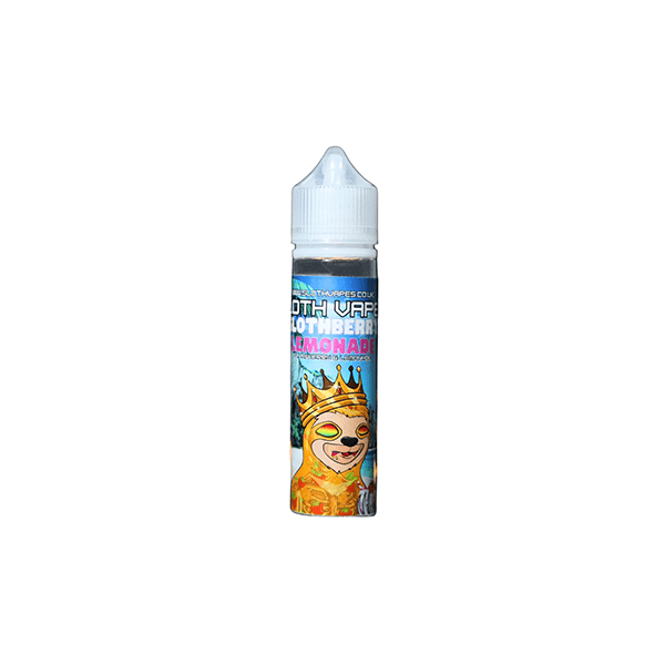 0mg Sloth Vapes 50ml Shortfill (70VG/30PG) (1 Free Nic Shot Per Shortfill) - Vape Street UK