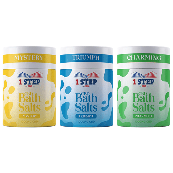 1 Step CBD 1000mg CBD Bath Salts - 500g (BUY 1 GET 1 FREE) - Vape Street UK