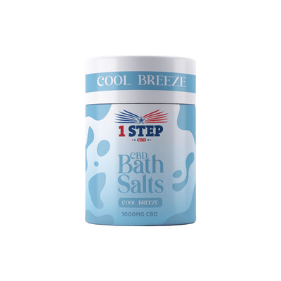 1 Step CBD 1000mg CBD Bath Salts - 500g (BUY 1 GET 1 FREE) - Vape Street UK