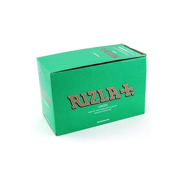 100 Green Regular Rizla Rolling Papers - Vape Street UK