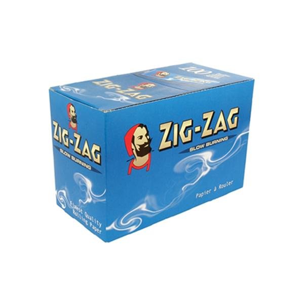 100 Zig - Zag Blue Regular Size Rolling Papers - Vape Street UK