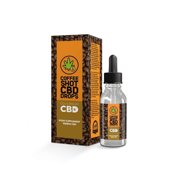 1000mg Equilibrium CBD Oil 10ml - Coffee Shot Drops - Vape Street UK