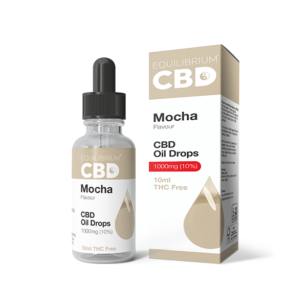 1000mg Equilibrium CBD Oil 10ml - Mocha Flavour - Vape Street UK