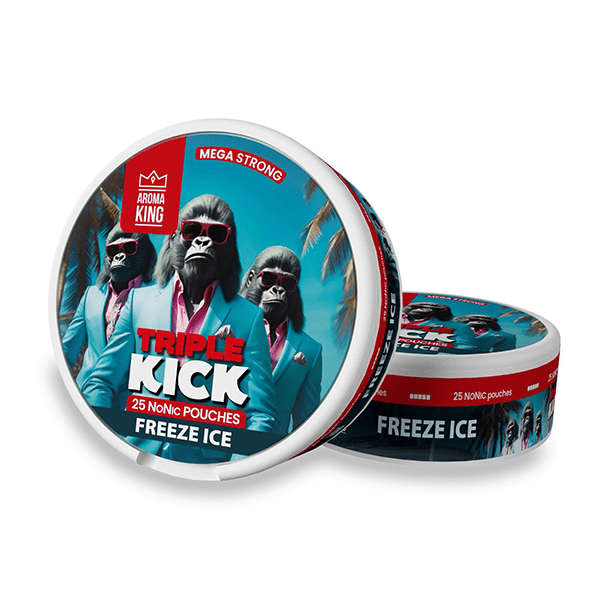 100mg Aroma King Triple Kick NoNic Pouches - 25 Pouches - Vape Street UK