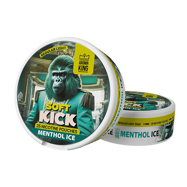 10mg Aroma King Soft Kick Nicotine Pouches - 25 Pouches - Vape Street UK