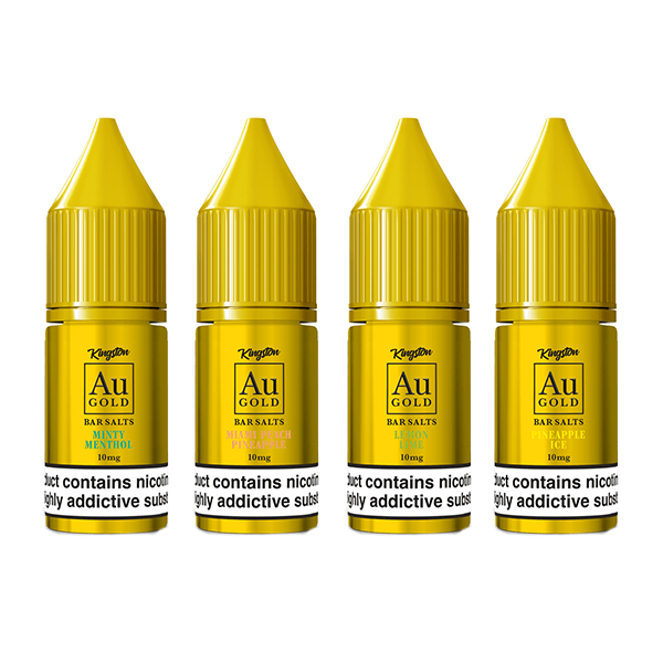 10mg AU Gold By Kingston Nic Salt 10ml (60VG/40PG) - Vape Street UK