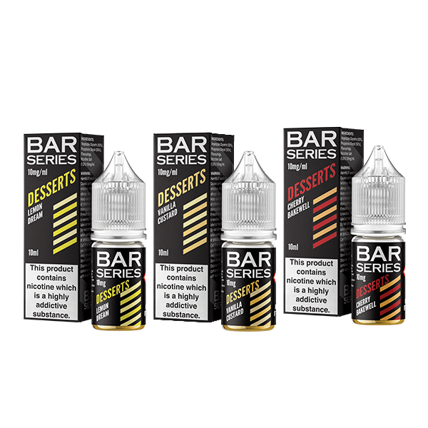 10mg Bar Series Desserts 10ml Nic Salts (50VG/50PG) - Vape Street UK