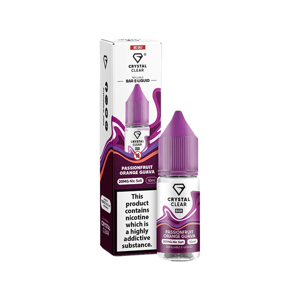 10mg Crystal Clear Nic Salt 10ml (50VG/50PG) - Vape Street UK