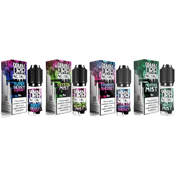 10MG Double Drip 10ML Flavoured Nic Salts E Liquid - Vape Street UK