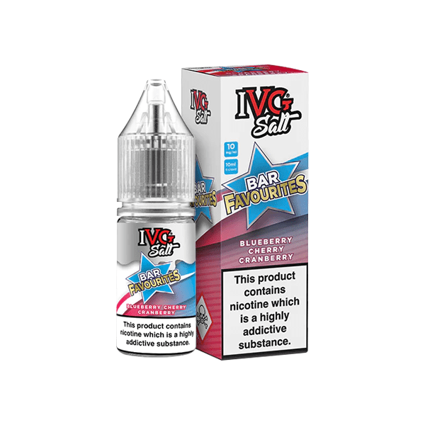 10mg I VG Bar Favourites 10ml Nic Salts (50VG/50PG) - Vape Street UK