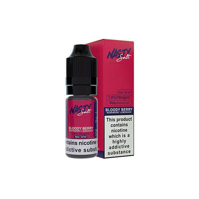 10mg Nasty Salts 10ml Nic Salts (50VG/50PG) - Vape Street UK