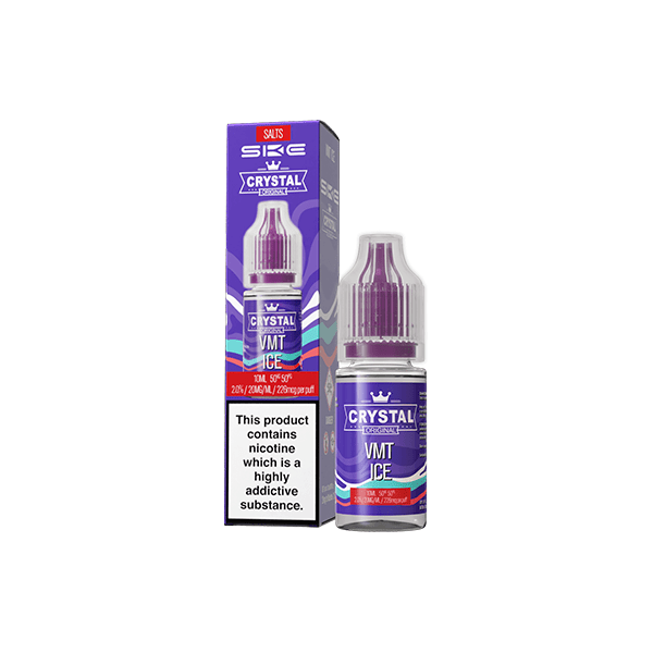 10mg SKE Crystal Original 10ml Nic Salts (50VG/50PG) - Vape Street UK