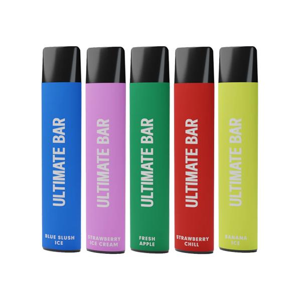 10mg Ultimate Bar Disposable Nic Salt Pod 575 Puffs - Vape Street UK