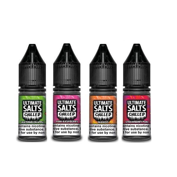 10MG Ultimate Puff Salts Chilled 10ML Flavoured Nic Salts (50VG/50PG) - Vape Street UK