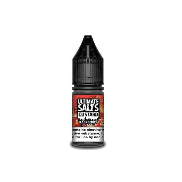 10MG Ultimate Puff Salts Custard 10ML Flavoured Nic Salts - Vape Street UK