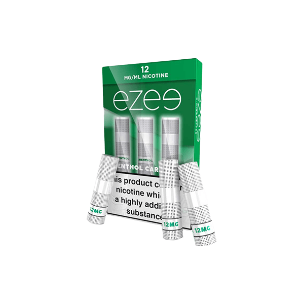 12mg Ezee E - cigarette Cartridges Menthol 1050 Puffs - Vape Street UK