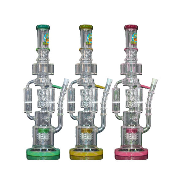 made by: The Smoke Island price:£130.10 18" The Smoke Island Multi Chamber Glass Bong - GBS996 next day delivery at Vape Street UK