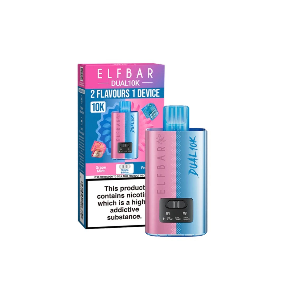 made by: ELF Bar price:£9.63 20mg Elf Bar Dual 10K Pod Vape Kit next day delivery at Vape Street UK