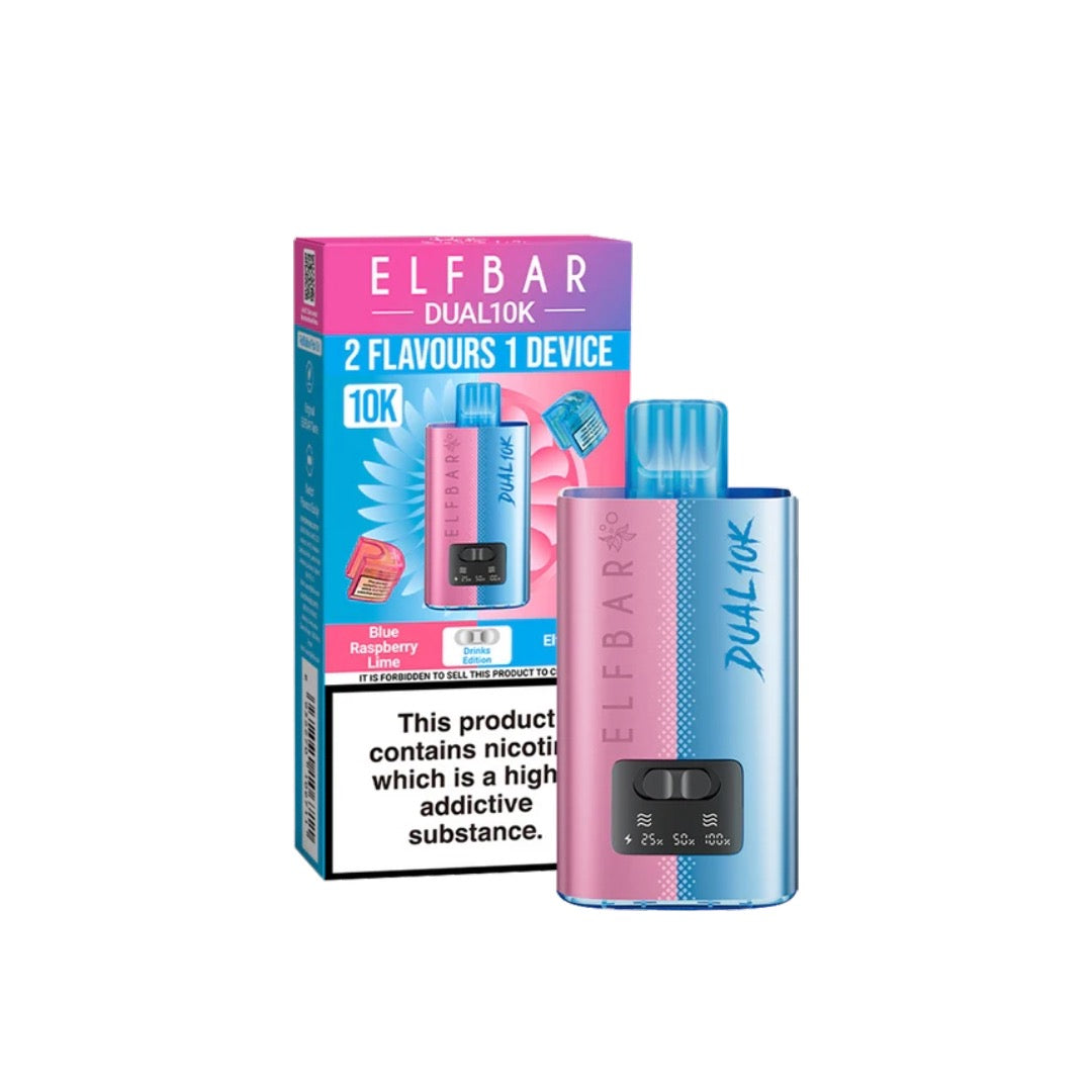 made by: ELF Bar price:£9.63 20mg Elf Bar Dual 10K Pod Vape Kit next day delivery at Vape Street UK