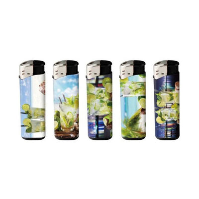 50 x 4Smoke Electronic Printed Lighters - ZY218DK