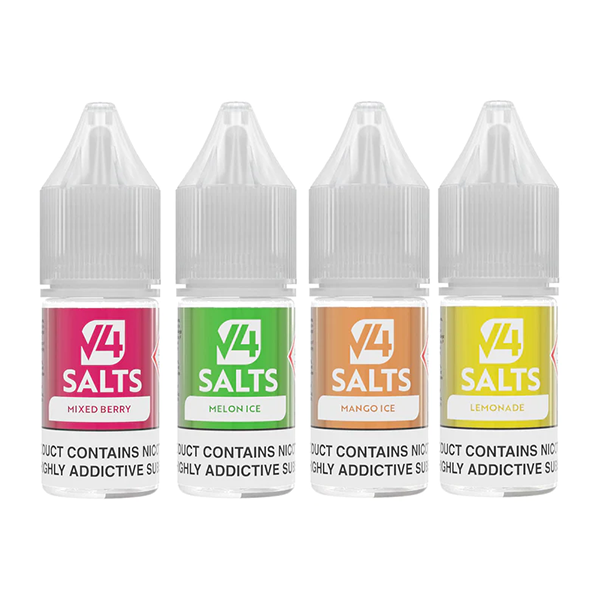 5mg V4 Salts 10ml Nic Salts (50VG/50PG) - Pack of 20