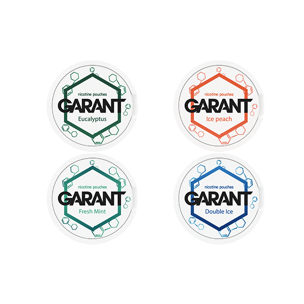 made by: Garant price:£3.60 20mg Garant Nicotine Pouch - 20 Pouches next day delivery at Vape Street UK