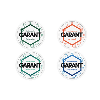 made by: Garant price:£3.60 20mg Garant Nicotine Pouch - 20 Pouches next day delivery at Vape Street UK