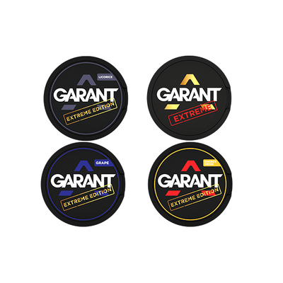 made by: Garant price:£3.60 50mg Garant Extreme Nicotine Pouch - 20 Pouches next day delivery at Vape Street UK