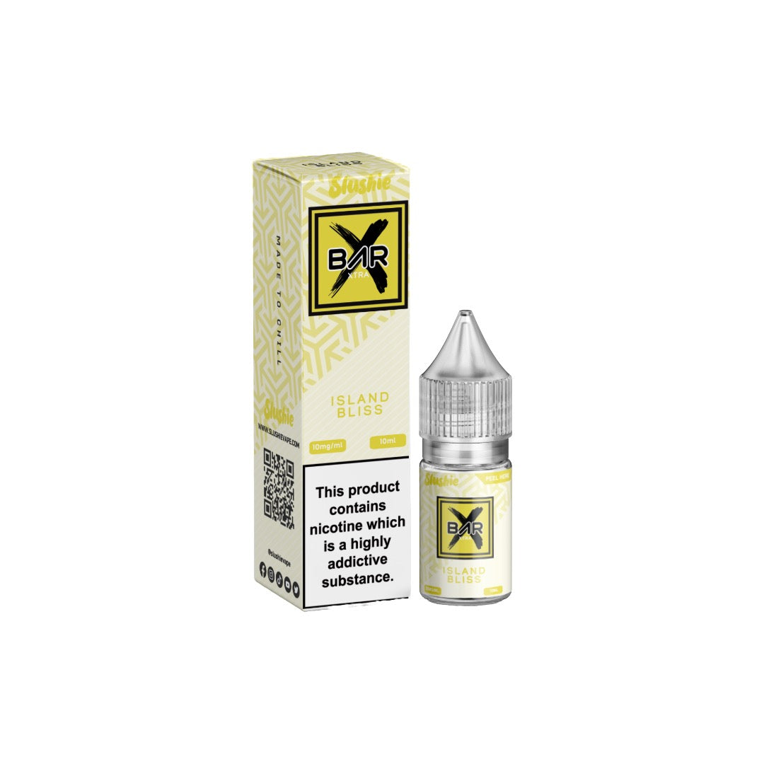 made by: Slushie price:£3.08 20mg Slushie Bar Xtra Nic Salt 10ml (50VG/50PG) next day delivery at Vape Street UK