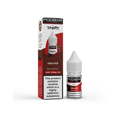 made by: Podbar price:£3.99 20mg Podbar Salts by Kingston 10ml Refill Nic Salts (60VG/40PG) next day delivery at Vape Street UK