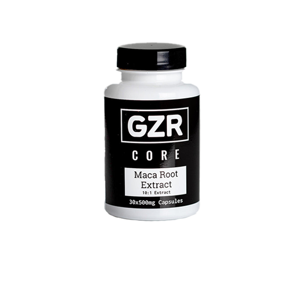 made by: GZR price:£7.11 GZR 500mg Maca Root Capsules - 30 Capsules next day delivery at Vape Street UK