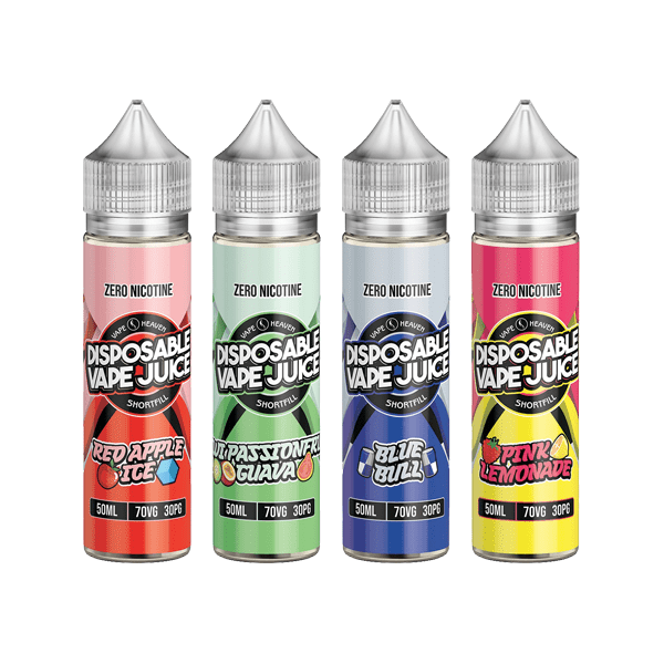 made by: Vape Heaven price:£9.99 Vape Heaven Disposable Vape Juice 50ml Shortfill 0mg (70VG/30PG) next day delivery at Vape Street UK