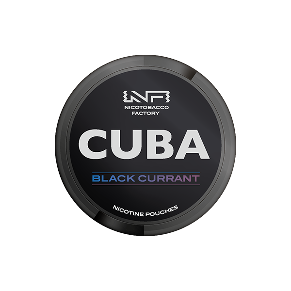 made by: CUBA price:£4.59 43mg CUBA Black Nicotine Pouches - 25 Pouches next day delivery at Vape Street UK