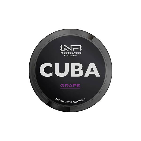 made by: CUBA price:£4.59 43mg CUBA Black Nicotine Pouches - 25 Pouches next day delivery at Vape Street UK