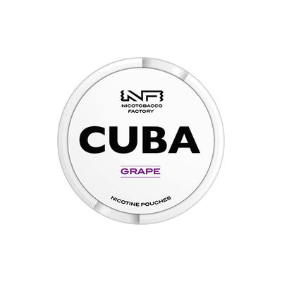 made by: CUBA price:£3.87 16mg CUBA White Nicotine Pouches - 25 Pouches next day delivery at Vape Street UK