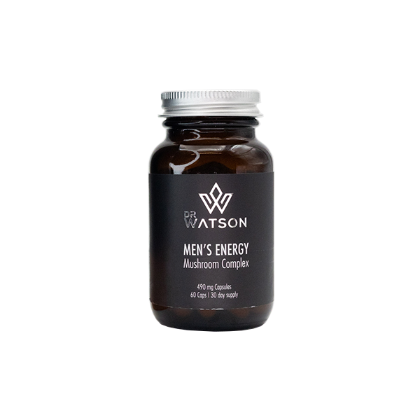 made by: Dr Watson price:£22.50 Dr Watson Men's Energy Mushroom Vegan Capsules - 60 Pieces next day delivery at Vape Street UK