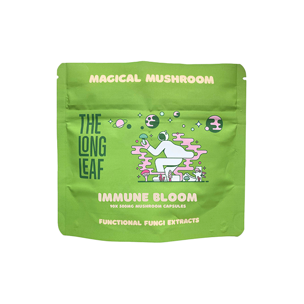 made by: The Long Leaf price:£32.40 The Long Leaf 500mg Immune Bloom Capsules - 90 Capsules (BUY 1 GET 1 FREE) next day delivery at Vape Street UK