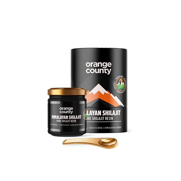 made by: Orange County price:£29.99 Orange County 100% Pure Himalayan Shilajit - 50g next day delivery at Vape Street UK