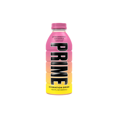 made by: Prime price:£4.50 PRIME Hydration USA Strawberry Banana Sports Drink 500ml next day delivery at Vape Street UK